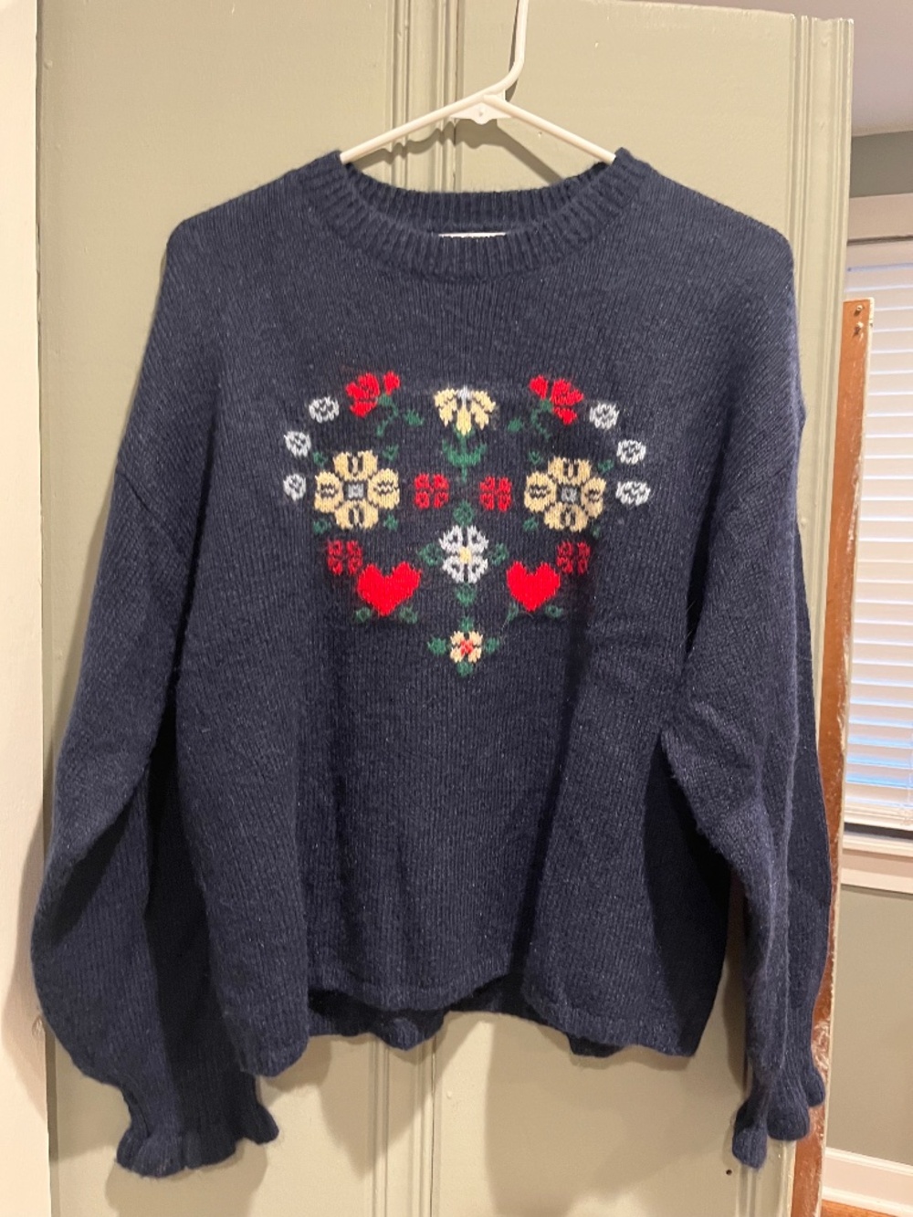 Blue Nordic sweater